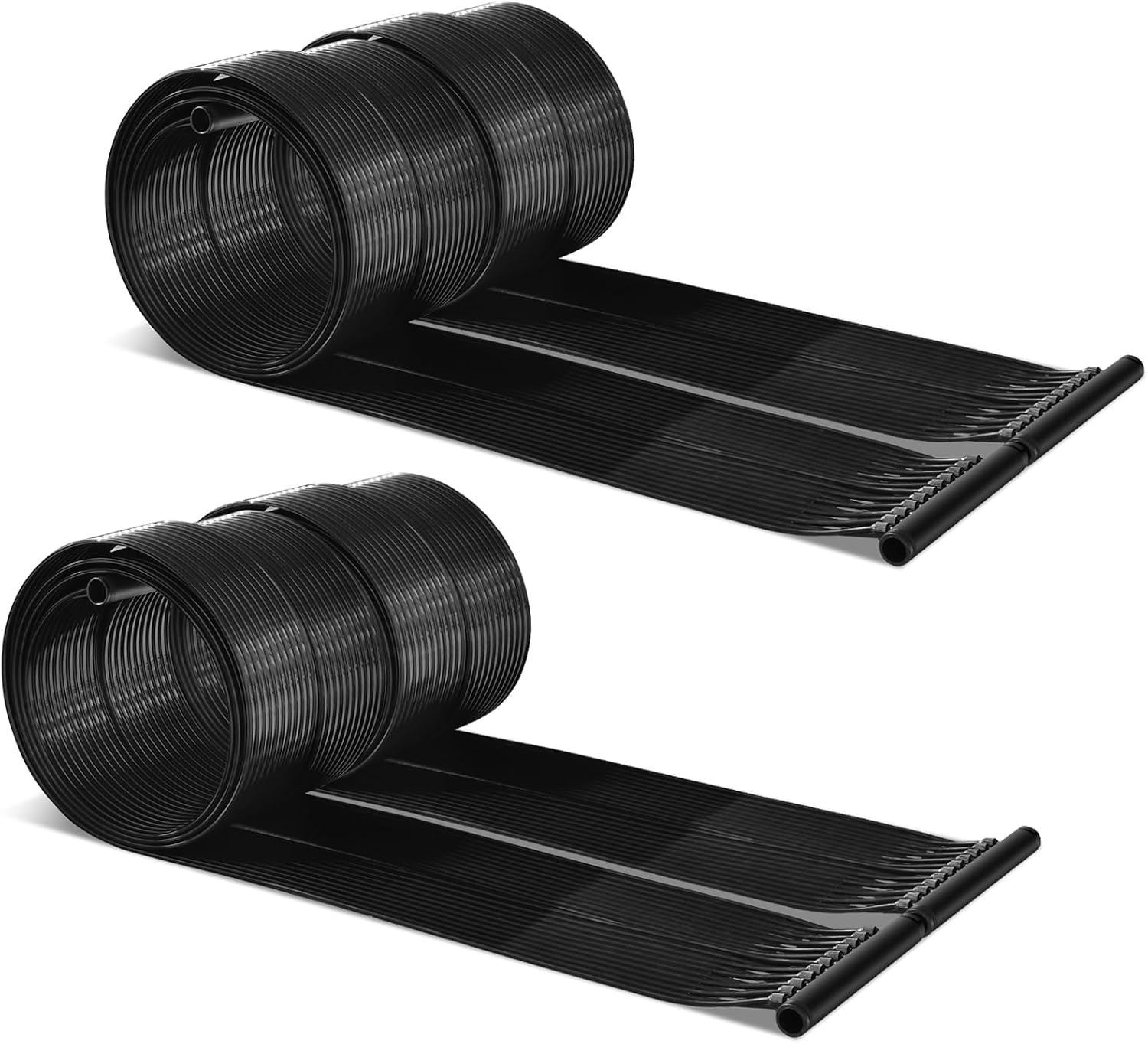 Goplus 2.5FT x 10/16.5/20FT Solar Pool Heater for Above Ground Pool Inground Pools, Swimming Pool Solar Panel Heating System, Weatherproof Pool Warmer (2PCS, 2.5FT x 10FT)