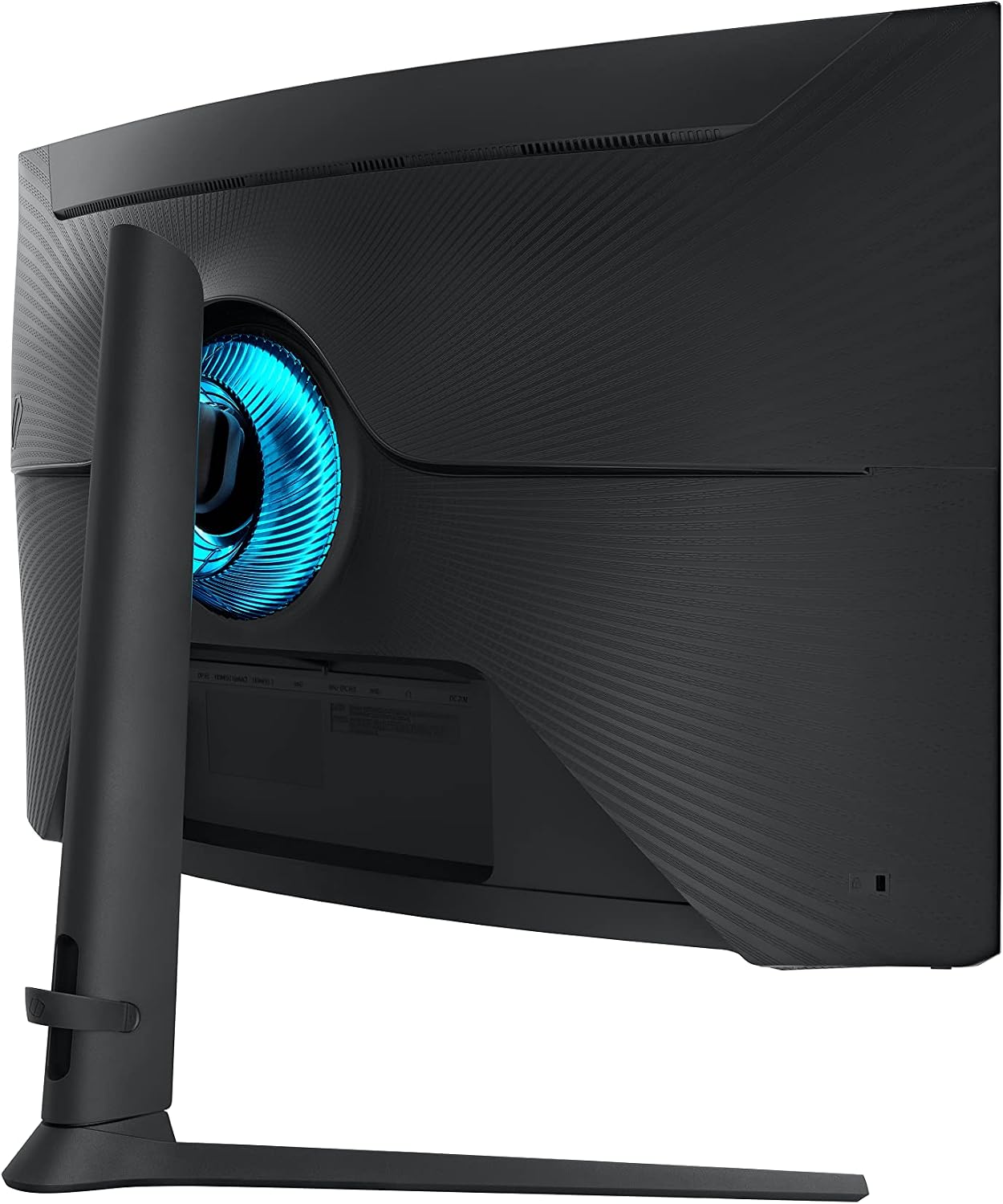 Samsung 32' Odyssey Neo G7 4K UHD 165Hz 1ms G-Sync 1000R Curved Gaming Monitor, Quantum HDR2000, AMD FreeSync Premium Pro, Ultrawide Game View, DisplayPort, HDMI, Height Adjustable Stand, Black