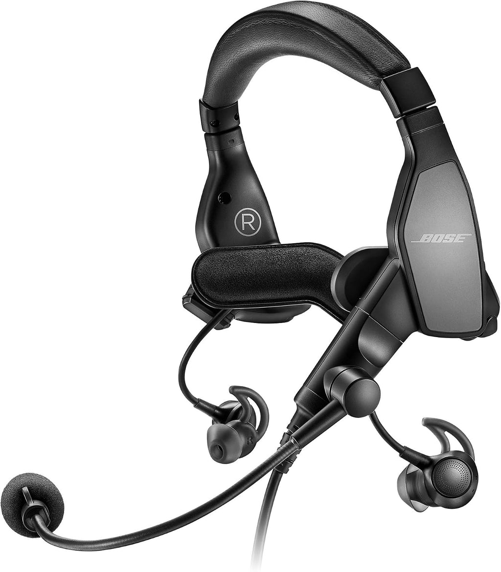 Bose Proflight Series 2 Aviation Headset with Bluetooth Connectivity, 5 Pin XLR Cable, Black