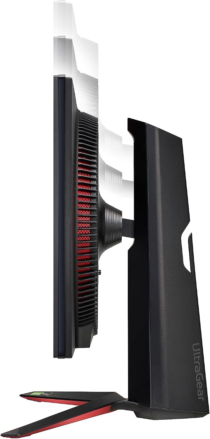 LG 27GP95R-B 27' Ultragear UHD (3840 x 2160) Nano IPS Gaming Monitor w/1ms Response Time & 144Hz Refresh Rate, NVIDIA G-SYNC Compatible & AMD FreeSync Pro, Adjustable Tilt, Height, Swivel & Pivot