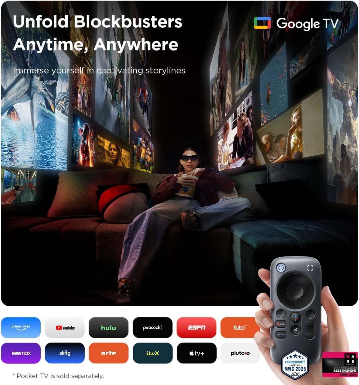 RayNeo Air 3s AR/XR Glasses, 201' at 6m, 120Hz FHD HueView Display, Portable AR Video Eyewear Gaming Glasses for iPhone 17/16/15, Android, Mac, Switch, PS5, Steam Deck - 3S-Silver