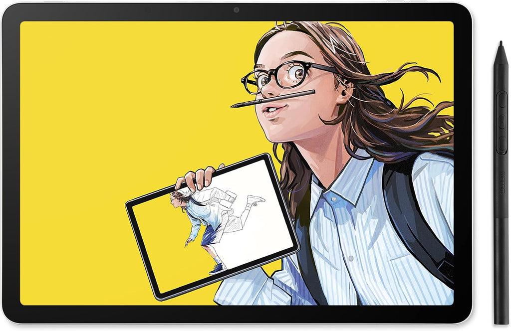 Wacom MovinkPad 11, Android Mobile Drawing Tablet, 11' with Battery-Free Slim Pro Pen 3, 8GB RAM/128 GB Storage, Quick Draw Feature, Anti-Glare Etched Glass Matte Screen, No Computer Needed