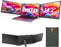 Ultra Thin Laptop Screen Extender Monitor Portable,14.2' 1080P FHD Lightweight Triple Screen,Portable Monitor for Laptops,Fit for 13-17' Laptop,Plug & Play Compatiable with Win/Mac/Chrome/Android
