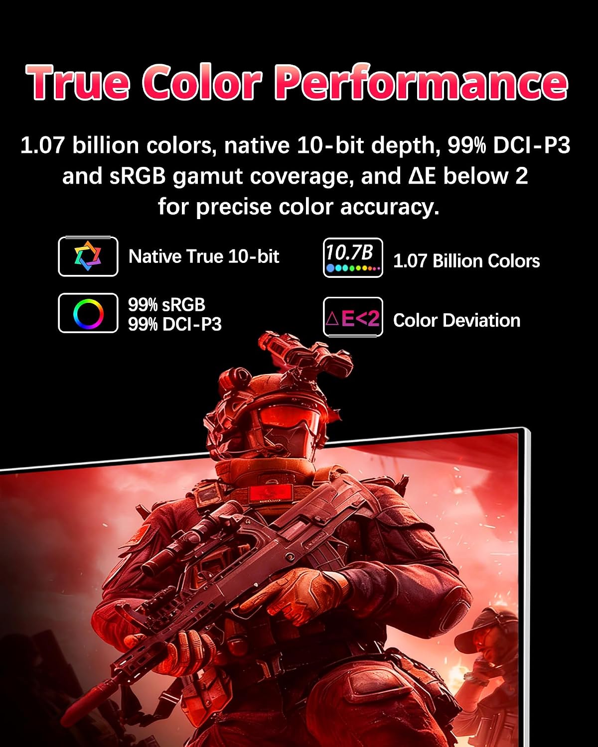 Q32S 32' 4K 240Hz QD-OLED Glossy Monitor, 0.03ms, 99% sRGB, 99% DCI-P3, 10-Bit Color, HDR, 1500000:1 Contrast Ratio, Eye Care (Honeycomb - with Stand)