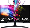 Samsung 27' Odyssey G5 QHD Gaming Monitor | 165Hz, 1ms | 1000R Curved VA Panel | AMD FreeSync, HDR10 | Minimized Eye Strain | w/Hdmi