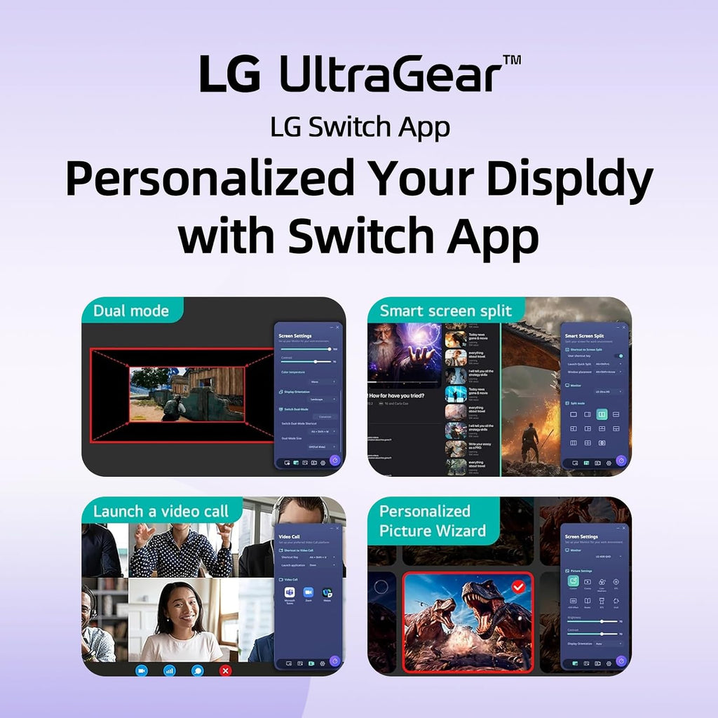 LG 24' Ultragear FHD Gaming Monitor, IPS Display, 144Hz Refresh Rate, 1ms MBR, HDR10, 99% sRGB, NVIDIA G-SYNC Compatible, AMD FreeSync, HDMI, DisplayPort, VESA Mountable, Ultra-Slim Bezel, Tilt, Black