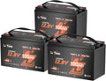 Litime 12V 100Ah Trolling Motors LiFePO4 Battery (Group 31), 12 Volt Bluetooth Lithium Batteries, Max. 15000 Deep Cycles, 100A BMS, Low-Temp Protection for Marine, Boat, Yacht, RV, Solar (3-Pack)