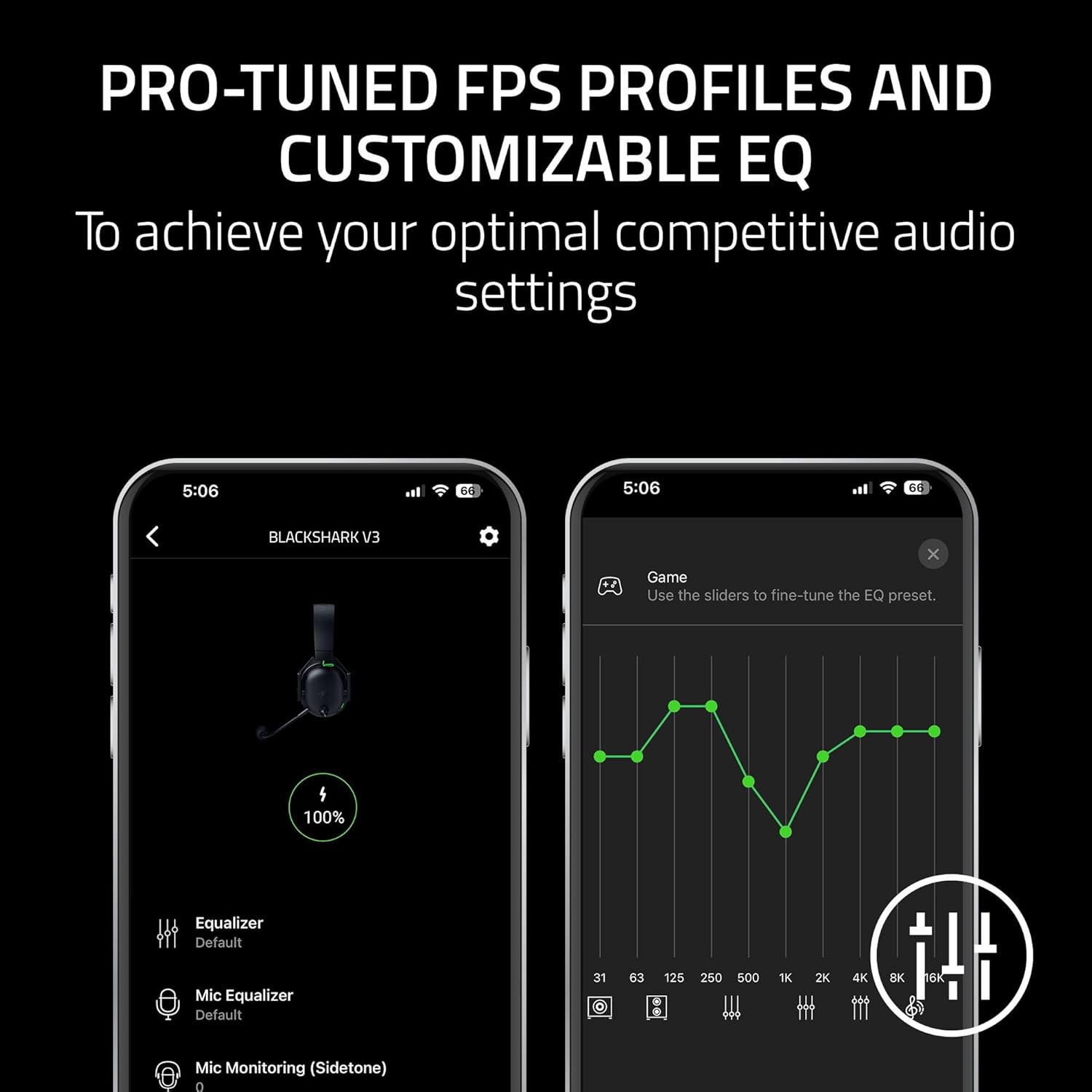 Razer BlackShark V3 Wireless Gaming Headset for Xbox: 50mm Drivers - Super Wideband Mic - 2.4 GHz, Bluetooth, USB - Works with PC, Mac, PS5, Nintendo Switch, Smartphone - Long Battery Life - Black