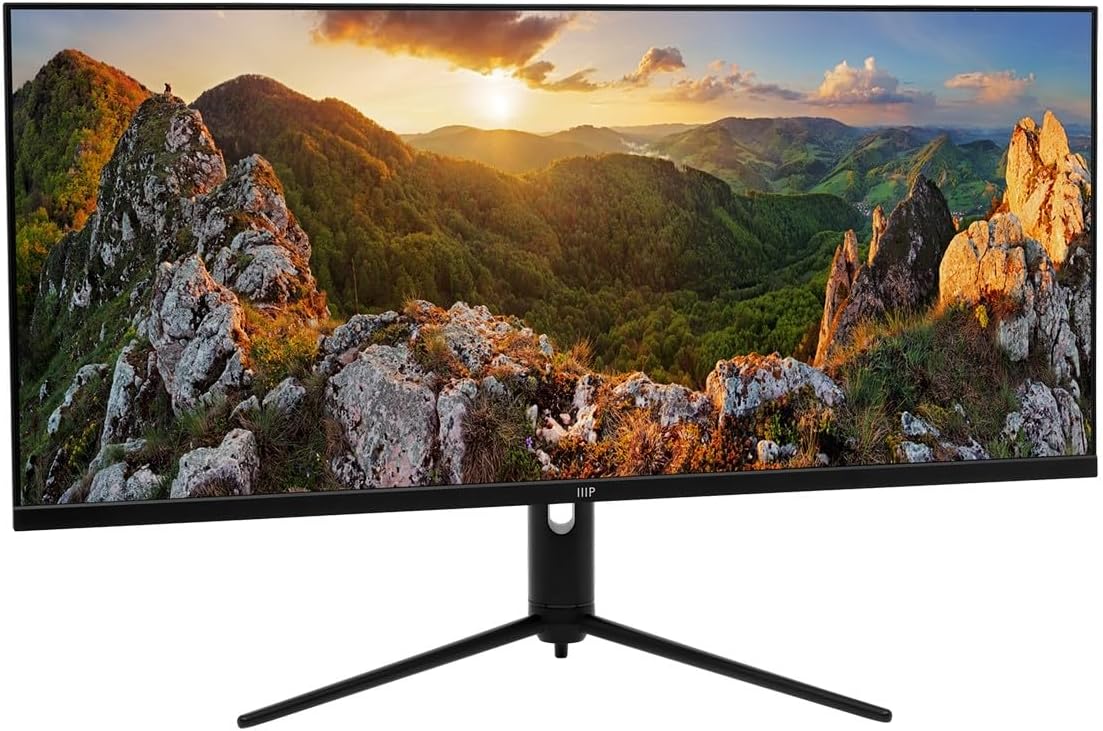 Monoprice 40in Ultrawide 1440P Productivity Monitor, 3440x1440P (UWQHD) Maximum Resolution, 144Hz Refresh Rate, IPS Panel, HDMI, DP, USB A - CrystalPro Series