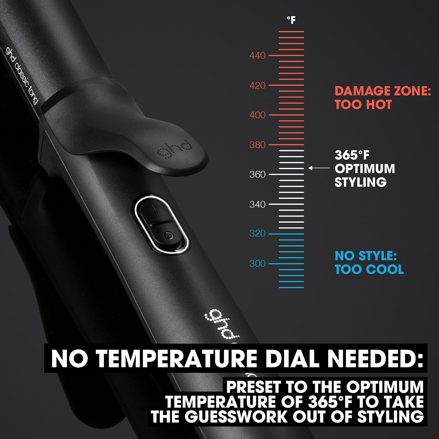 ghd Chronos Curve Curling Irons and Wands - Frizz-Free Curls with Responsive Technology & Automatic Sleep Mode