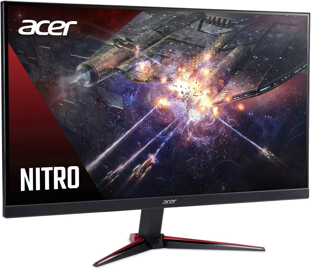 acer Nitro VG240Y Pbiip 23.8 Inches Full HD (1920 x 1080) IPS Gaming Monitor with AMD Radeon FreeSync Technology, Zero Frame, 144Hz, 1ms VRB, (2 x HDMI 2.0 Ports & 1 x Display Port), Black