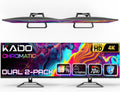 Kado Dual Monitor Setup - 2-Pack 27' 4K 3840x2160 Computer Monitor 70Hz UHD VESA Mount HDMI Office Gaming Built-in Speakers (U27 Dual Series)