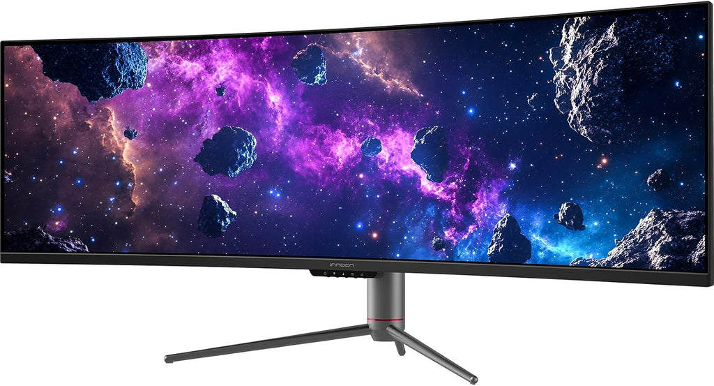 INNOCN 49' 240Hz Curved Monitor Ultrawide Gaming QHD 5120 x 1440P Computer Monitor, R1800, 99% sRGB, HDR400, USB Type C, DisplayPort, HDMI, Built-in Speakers, Height/Tilt Adjustable - 49C1S