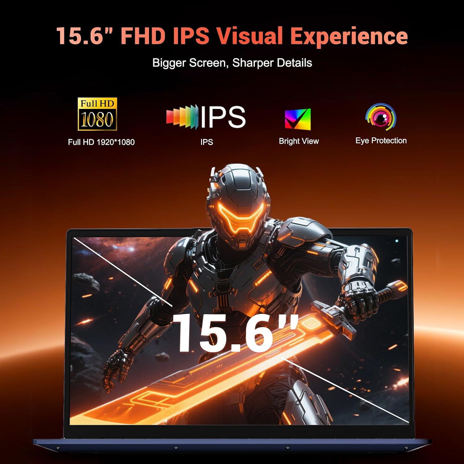 15.6' IPS FHD-Gaming-Laptop, AMD Ryzen 7 8745HS 16GB DDR5 RAM 1TB SSD (8C/16T, up to 4.9GHz) Radeon 780M Graphics Business Computer with 100W Type-C Backlit Keyboard, Fingerprint USB-C 4.0