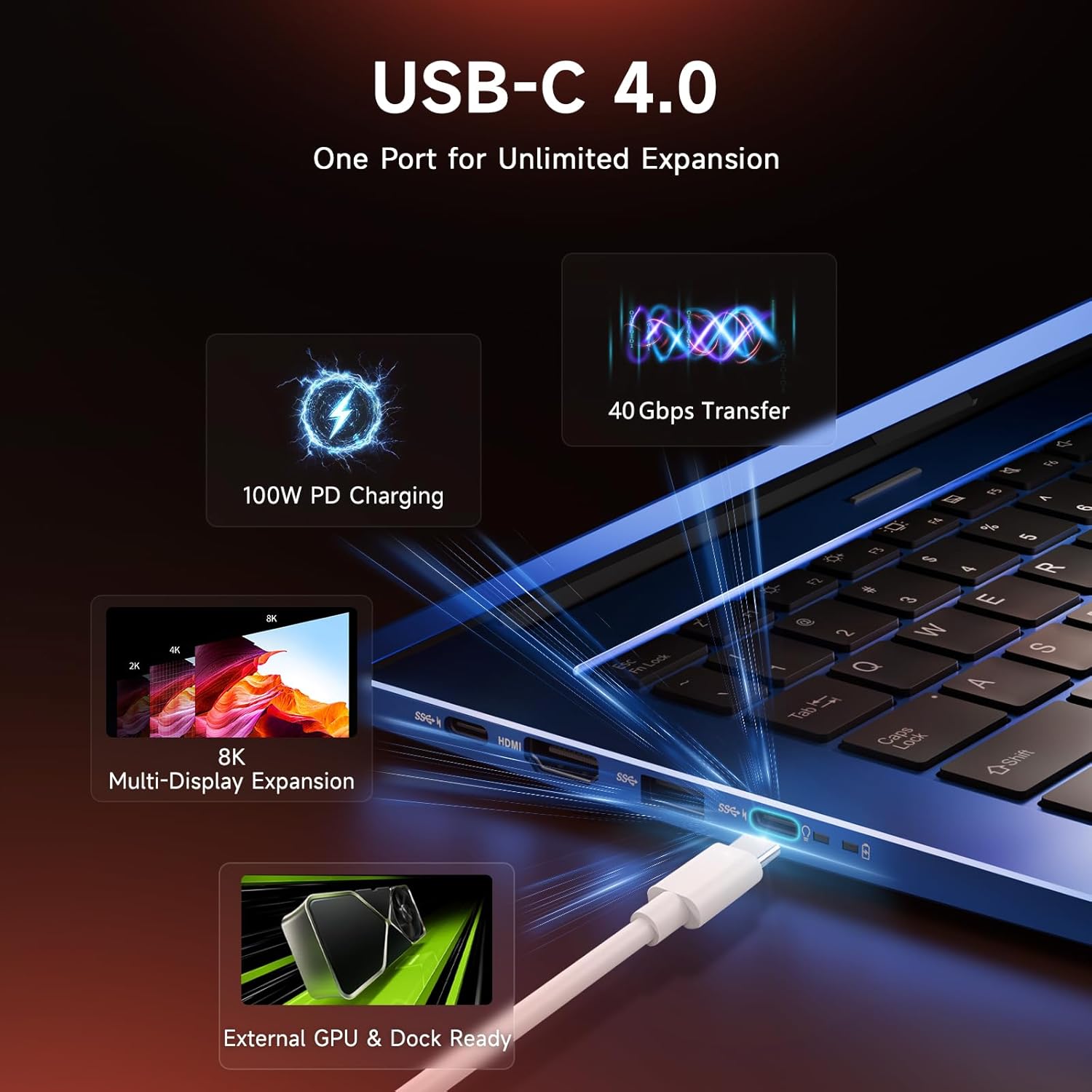 NIMO 17.3' Copilot+ AI Laptop, AMD Ryzen AI 9 HX 370 (Up to 5.1GHz), 16GB RAM 1TB SSD, Radeon 890M, 144Hz FHD Display, 100W Fast Charge, USB 4.0, Fingerprint, Backlit Keyboard, Gaming & Business