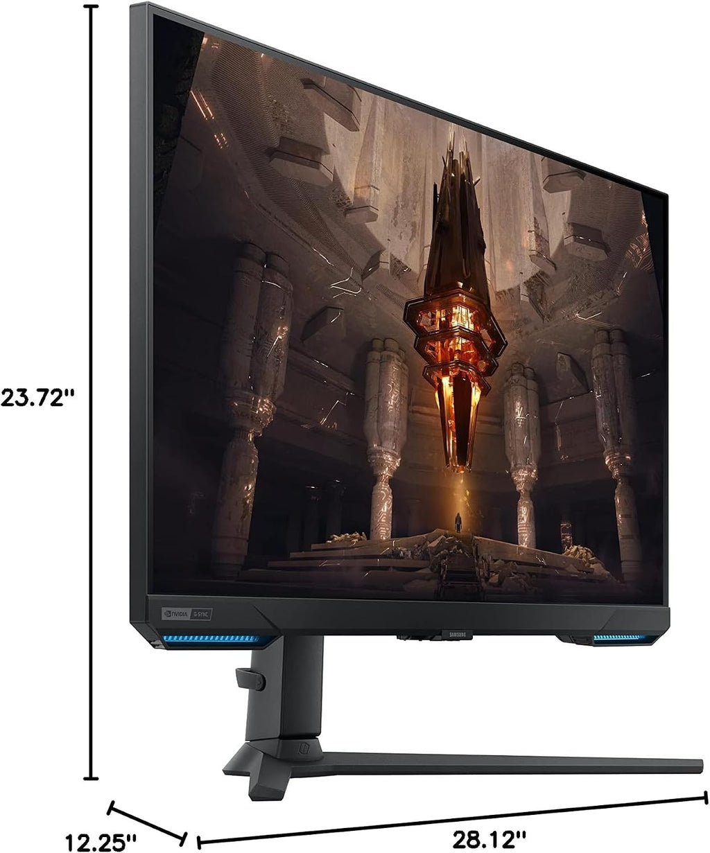 SAMSUNG Odyssey G70B Series 32-Inch 4K UHD Gaming Monitor, IPS Panel, 144Hz, 1ms, HDR 400, G-Sync and FreeSync Premium Pro Compatible, Ultrawide Game View (LS32BG702ENXGO)
