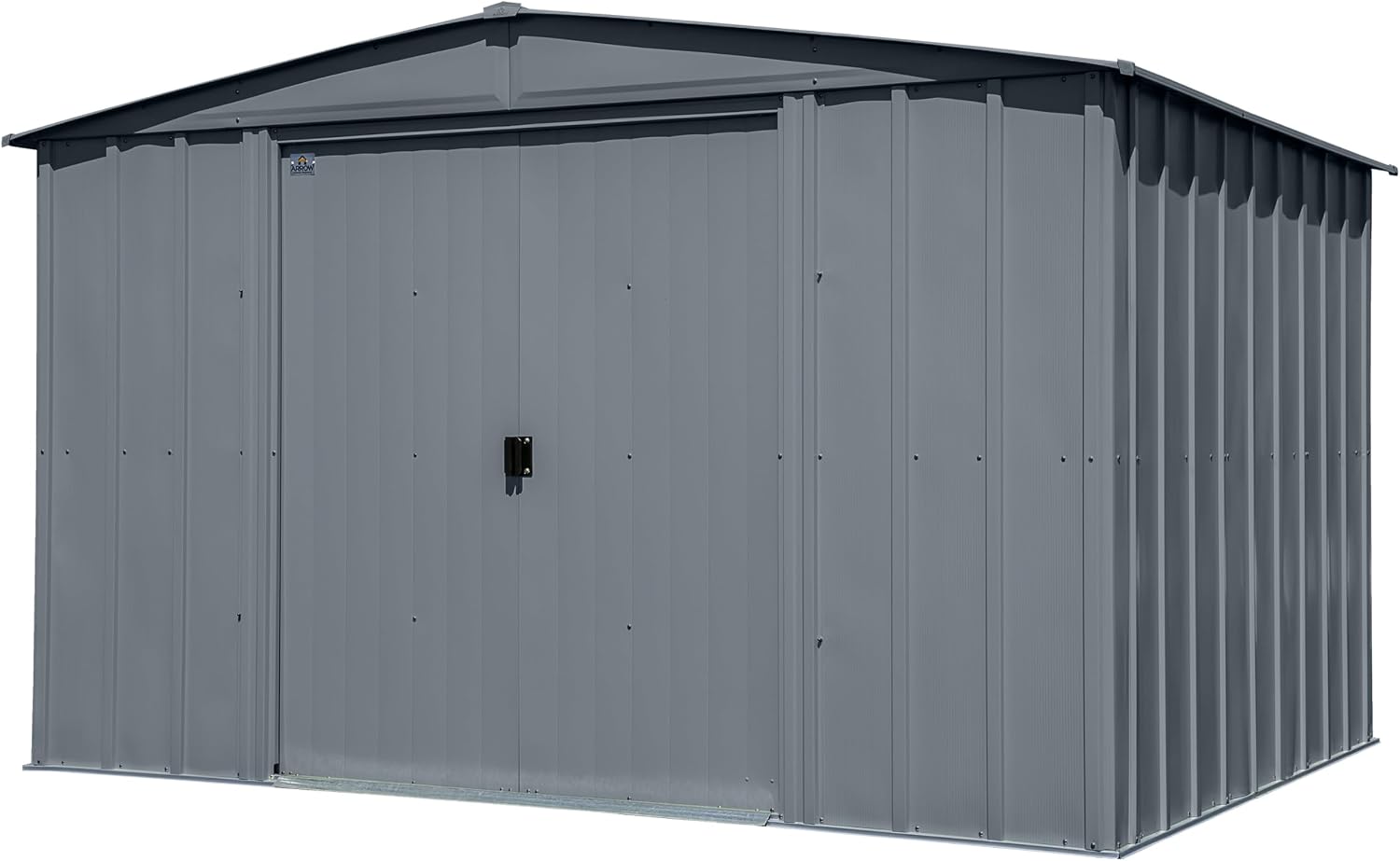Arrow Classic Steel Storage Shed, 10x8, Charcoal