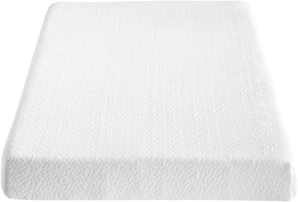 Classic Brands 4.5-Inch Plush Cool Gel Memory Foam Replacement Mattress for Sleeper Sofa Bed Full,White