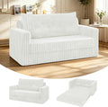 HABUTWAY Folding Sofa Bed, 2 in 1 Convertible Sleeper Chair with Pillow, Portable Fold Out Chair Bed with Armrest, Comfy Floor Couch, Lazy Sofa for Living Room Bedroom Dorm Home Office, Beige