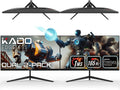 Kado Dual Gaming Monitor Setup - 2-Pack 27' 165Hz 1ms 1920x1080 Flat Screen Computer Monitor, Parallel Gaming AMD FreeSync Premium Panoramic, VESA Mount HDMI DisplayPort Built-in Speakers