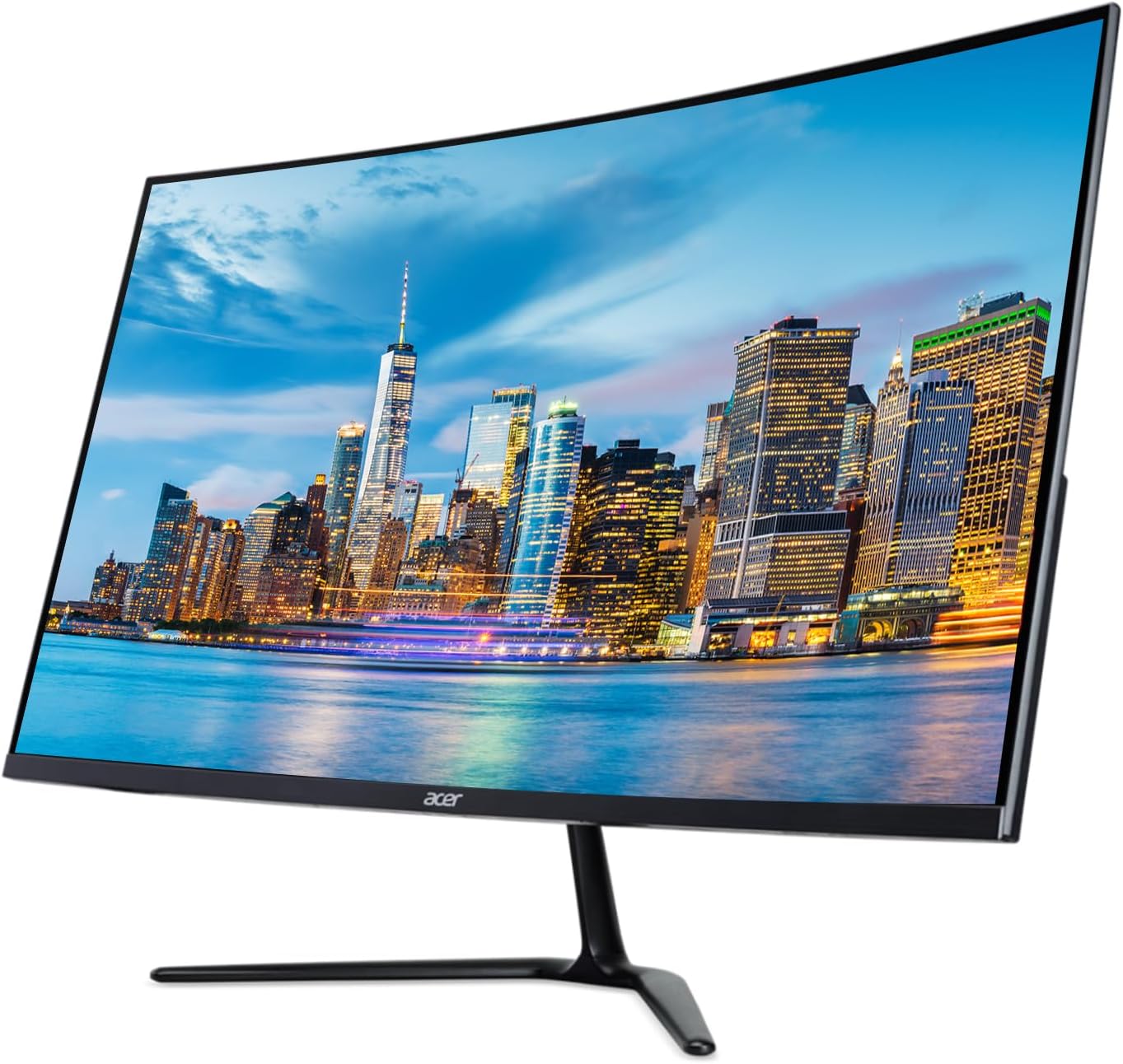 acer Nitro ED320QR S Curved 32-inch 1080P Full HD 165 Hz 1 ms LED Gaming Monitor, 2-Pack Bundle with Eye Care, Frameless, FreeSync, HDMI, DisplayPort, black