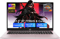 NIMO 17.3' Gaming-Laptop, AMD Ryzen 7 7735HS 16GB DDR5 RAM 512GB SSD (8C/16T, Beats i7-12650H) Business Computer with Radeon 680M, 100W Type-C, WiFi-6E, 75Wh Battery Fingerprint Backlit Keyboard