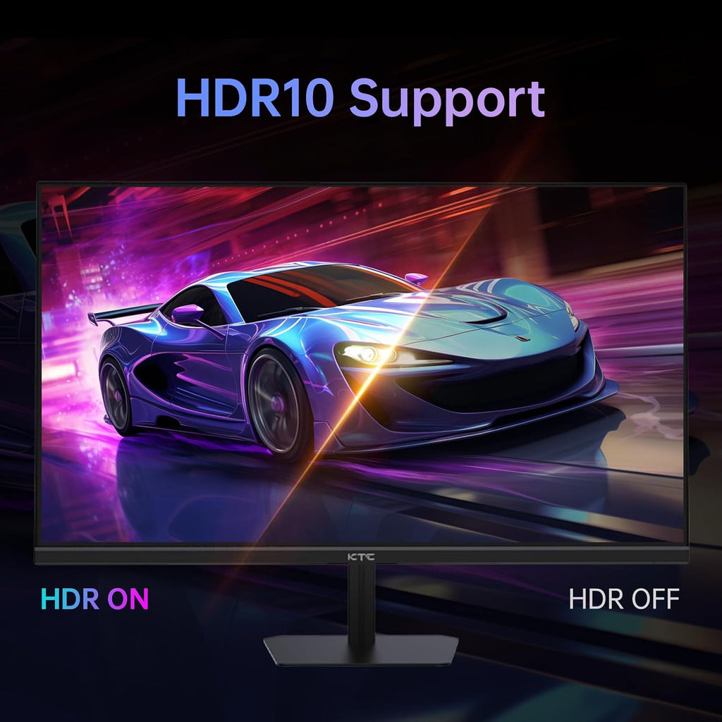 KTC 24.5 Inch Gaming Monitor, 180Hz (Up to 200Hz) Monitor FHD, Fast IPS 1080P 1ms, 128% sRGB HDR10, Freesync HDMI x 2 /DP x 1, VESA Tilt Adjustable Xbox PS5 Switch (HDMI Cable Included)