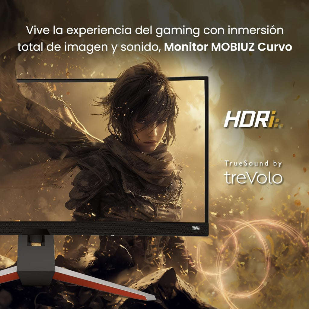 BenQ MOBIUZ EX3410R Curved Gaming Monitor 34' 2K 1440p 144Hz 1ms w/Remote | HDRi | 1000R | Color Optimizer | Freesync Premium Pro | Eye-Care | Height, Swivel & Tilt | 2.1ch w/ 5w Sub | USB Hub