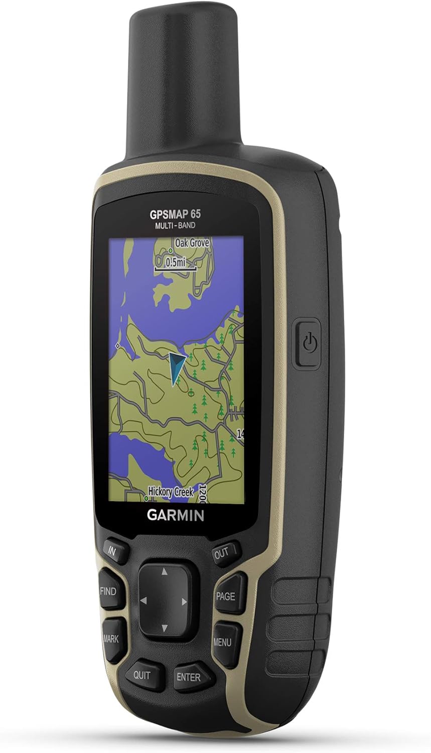 Garmin GPSMAP 65, Button-Operated Handheld with Expanded Satellite Support and Multi-Band Technology, 2.6' Color Display, 010-02451-00 (Renewed)