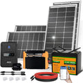ECO-WORTHY 1.6KWH Complete Solar Panel Kit 400W 12V for RV Off Grid: 400W Solar Panels + 40A MPPT Charge Controller +12V 100Ah Lithium Battery + Solar Power Inverter + Bluetooth Module