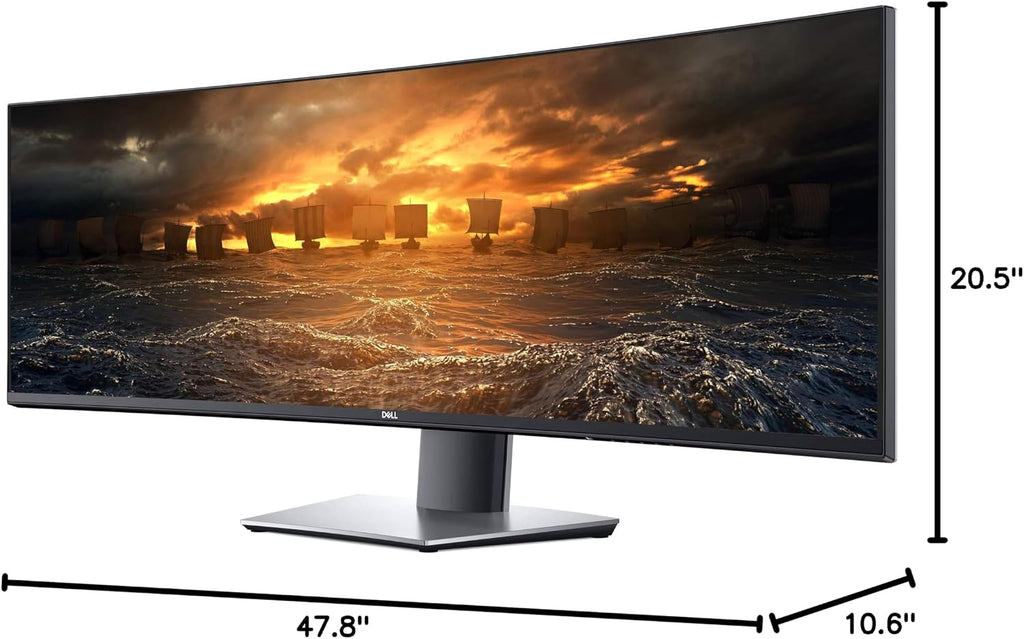 Dell U4919DW UltraSharp 49-inch LED Backlit Curved Gaming Monitor with IPS, Vesa Compatible, Anti-Glare, Tilt, Swivel (HDMI, USB 3.0, USB-C, DisplayPort)