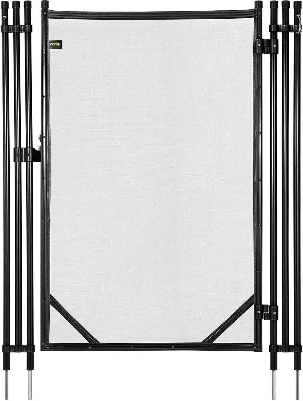 Happybuy Removable Pool Safety Fence Door, 4x2.5FT, Manual Lock, Black, Adaptive with Happybuy Pool Fence