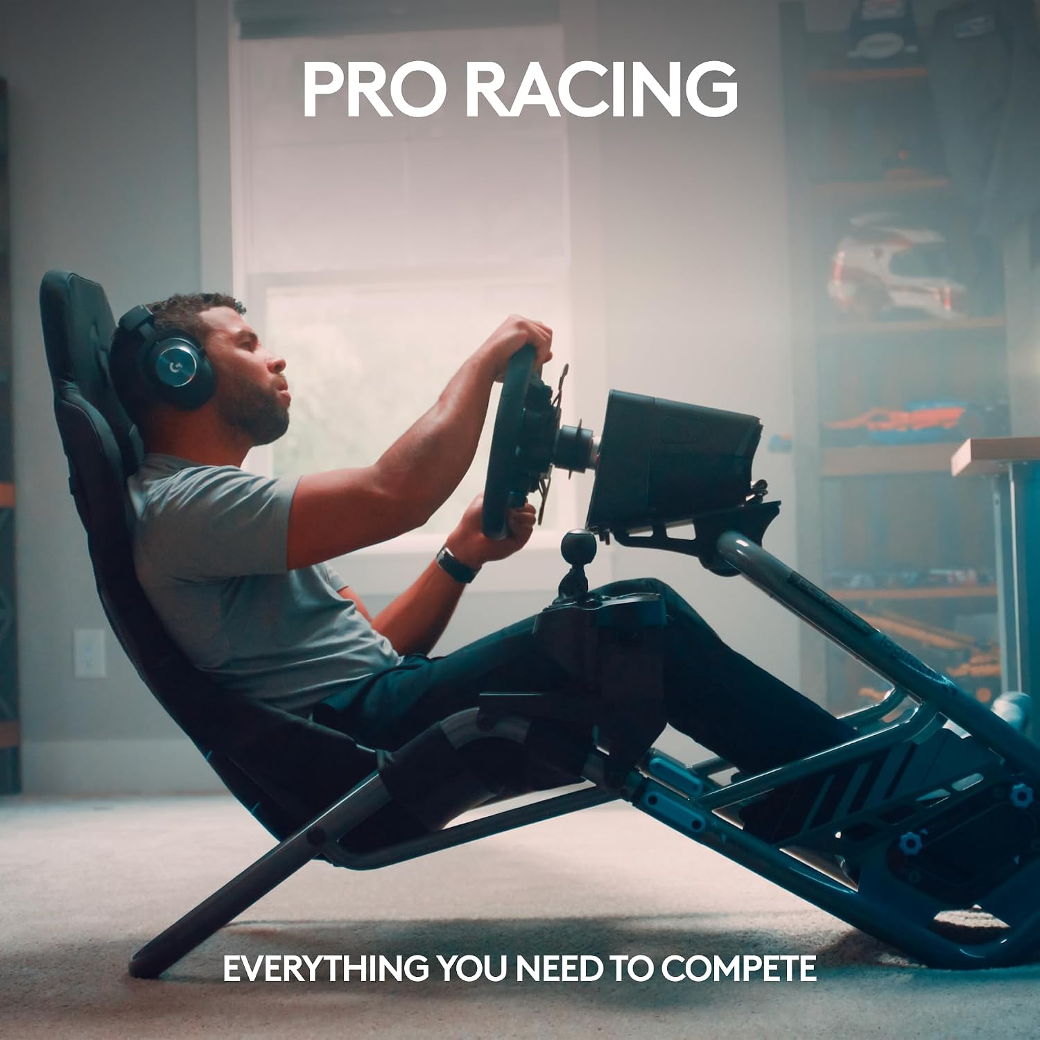 Logitech G PRO Racing Pedals - Racing Simulator Pedals with 100kg Load Cell Brake, Fully Customizable, Swappable Springs & Elastomers, Modular Design