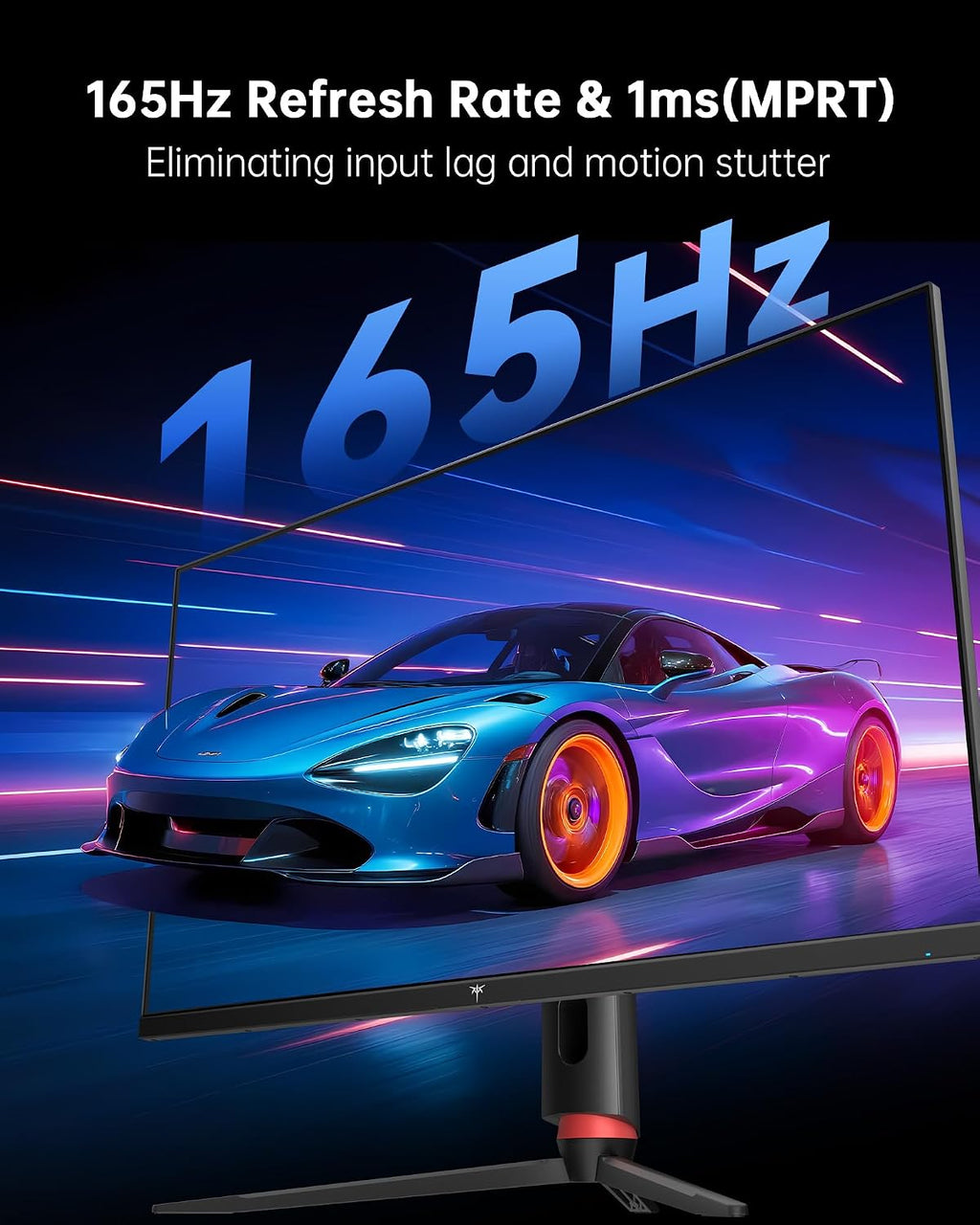 KTC 32 Inch 4K Gaming Monitor, 165Hz UHD (3840x2160P) Fast IPS Screen, 1ms (MPRT), Adaptive Sync, 3000:1 Contrast,121% sRGB,HDMI 2.1 Display Port 1.4, Tilt/Height Adjustment, VESA Mount, H32P22P