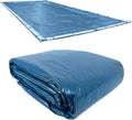 Robelle 16 x 36 ft Heavy Duty Blue Winter Pool Cover for Inground Pools, 5 ft Overlap (21 x 41 ft Cover Size), Solid 8 x 8 Scrim, 2.36 oz/yd2, 10-Year Warranty, Style: 351636R