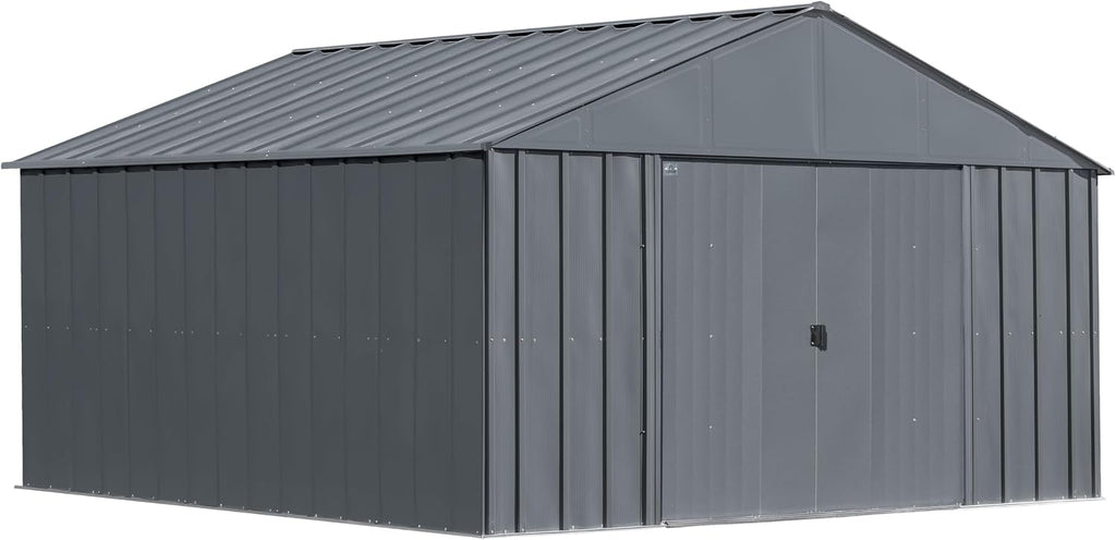 Arrow Classic Metal Shed, 12 x 12, Charcoal