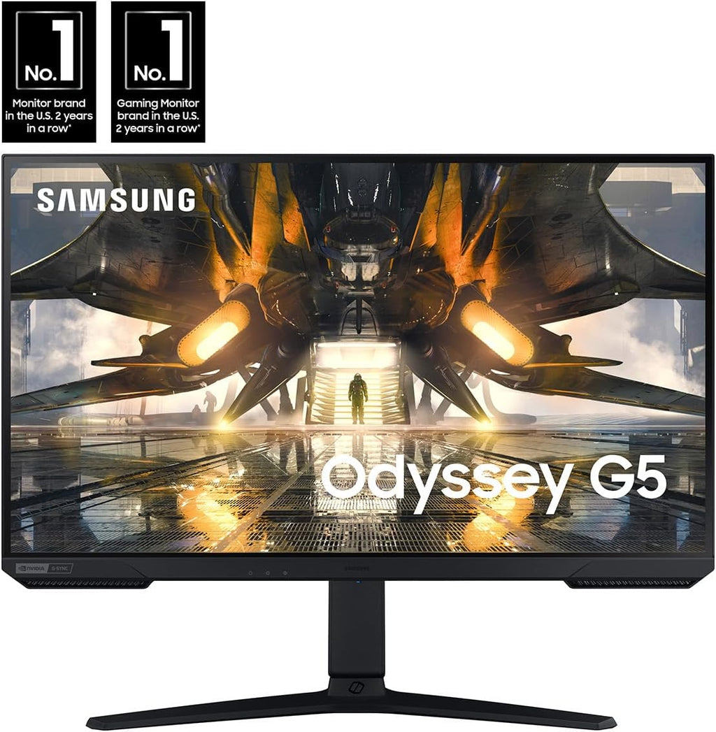 Samsung Odyssey G50A Series 27-Inch WQHD (2560x1440) Gaming Monitor, 165Hz, 1ms, IPS Panel, G-Sync, HDR10 (1 Billion Colors) (LS27AG500PNXZA)