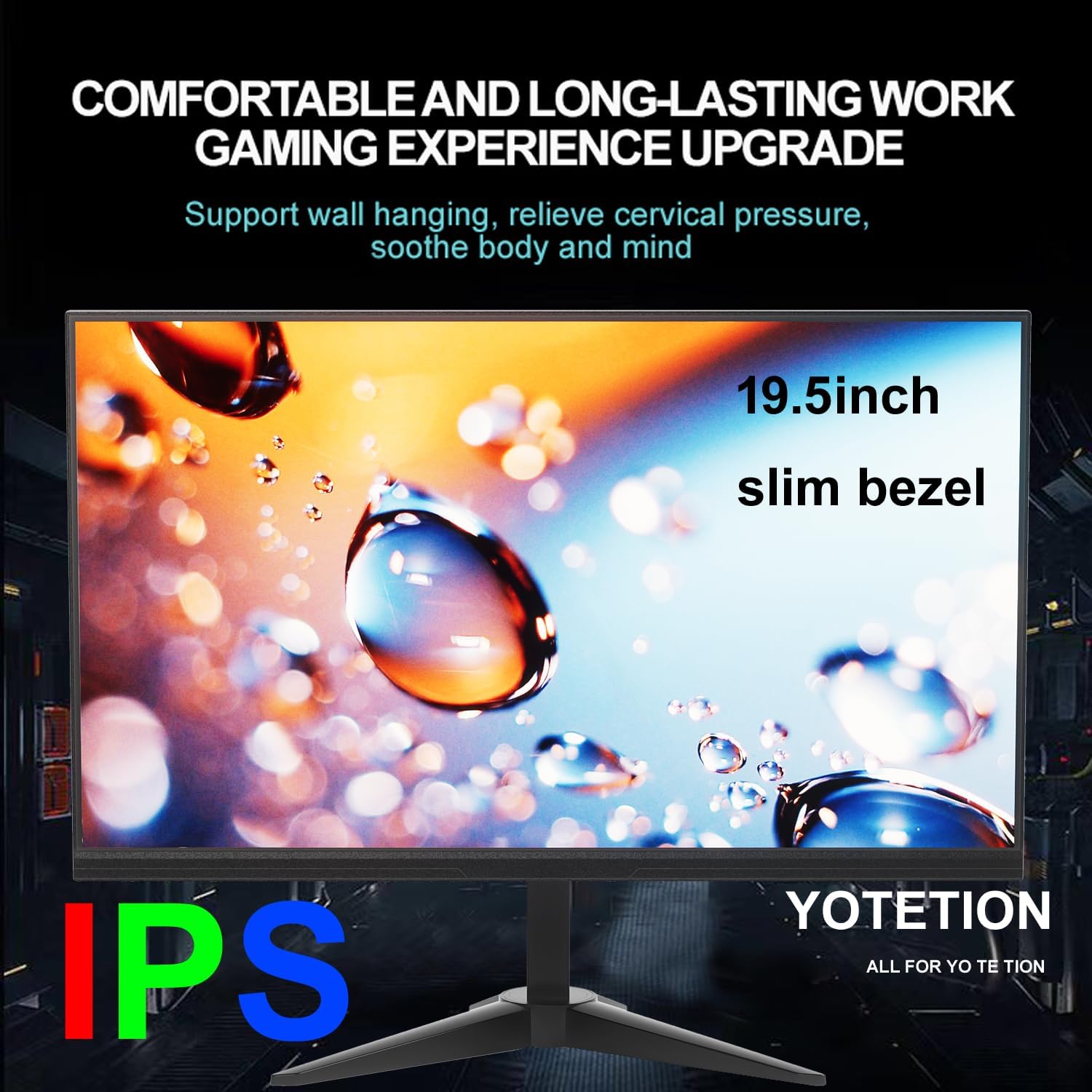 19.5-inch Professional HD Monitor (1440 x 900), 75Hz Refresh Rate Dual Pack, Without Audio, Visual Protection Technology, Blue Light Filter, and Flicker-Free Technology (HDMI and VGA Ports)