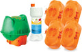 Flippin' FROG XL Floating Sanitizer System for Pools 5,000 to 10,000 Gallons - Prefilled Floater with Sanitizing Minerals and Chlorine for Easy Pool Treatment & Maintenance - 4 Month Bundle+
