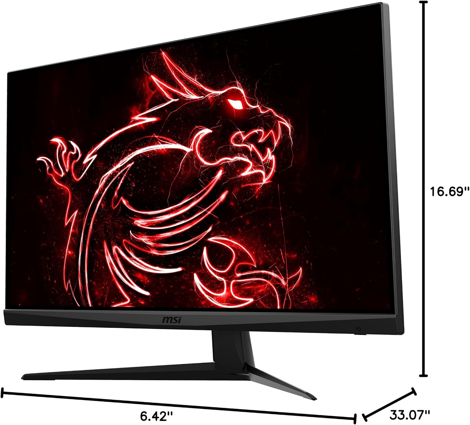 msi G281UV, 28' Gaming Monitor, 3840 x 2160 (UHD), IPS, 1ms, 60Hz, FreeSync, HDR Ready, HDMI, Displayport, Tilt