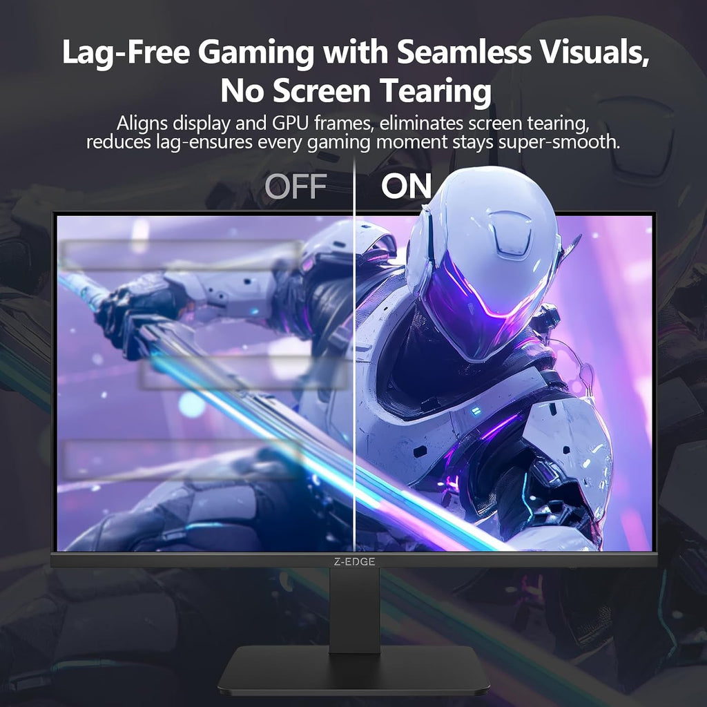 Z-Edge 27 inch 180Hz 165Hz Gaming Monitor, FHD 1080p, MPRT 1ms, IPS Monitor Gaming, 300nits, 16.7M Colors, 120% sRGB, UG27F Frameless Bezel, DP x1, HDMI x1