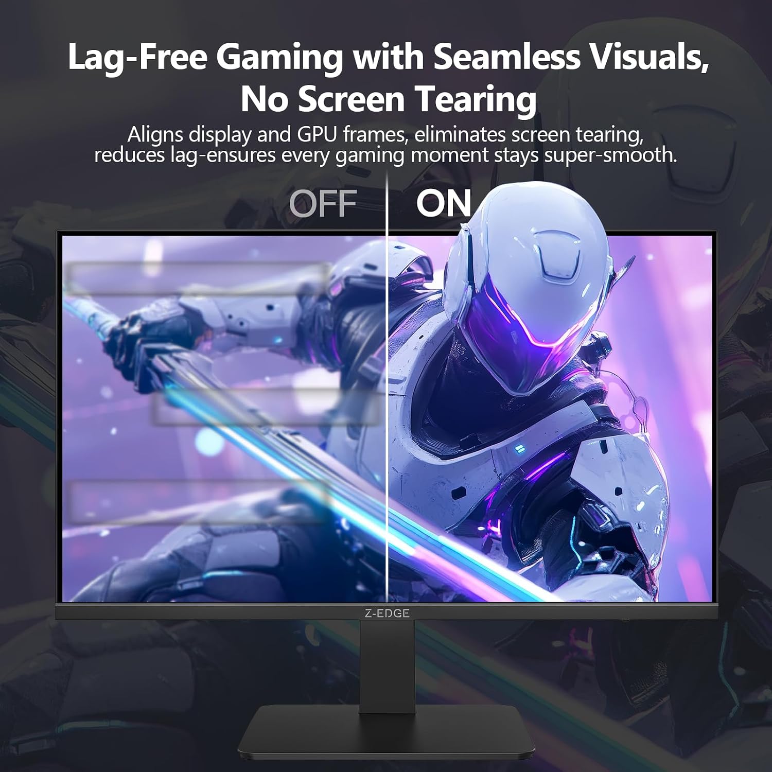 Z-Edge 27 inch 180Hz 165Hz Gaming Monitor, FHD 1080p, MPRT 1ms, IPS Monitor Gaming, 300nits, 16.7M Colors, 120% sRGB, UG27F Frameless Bezel, DP x1, HDMI x1