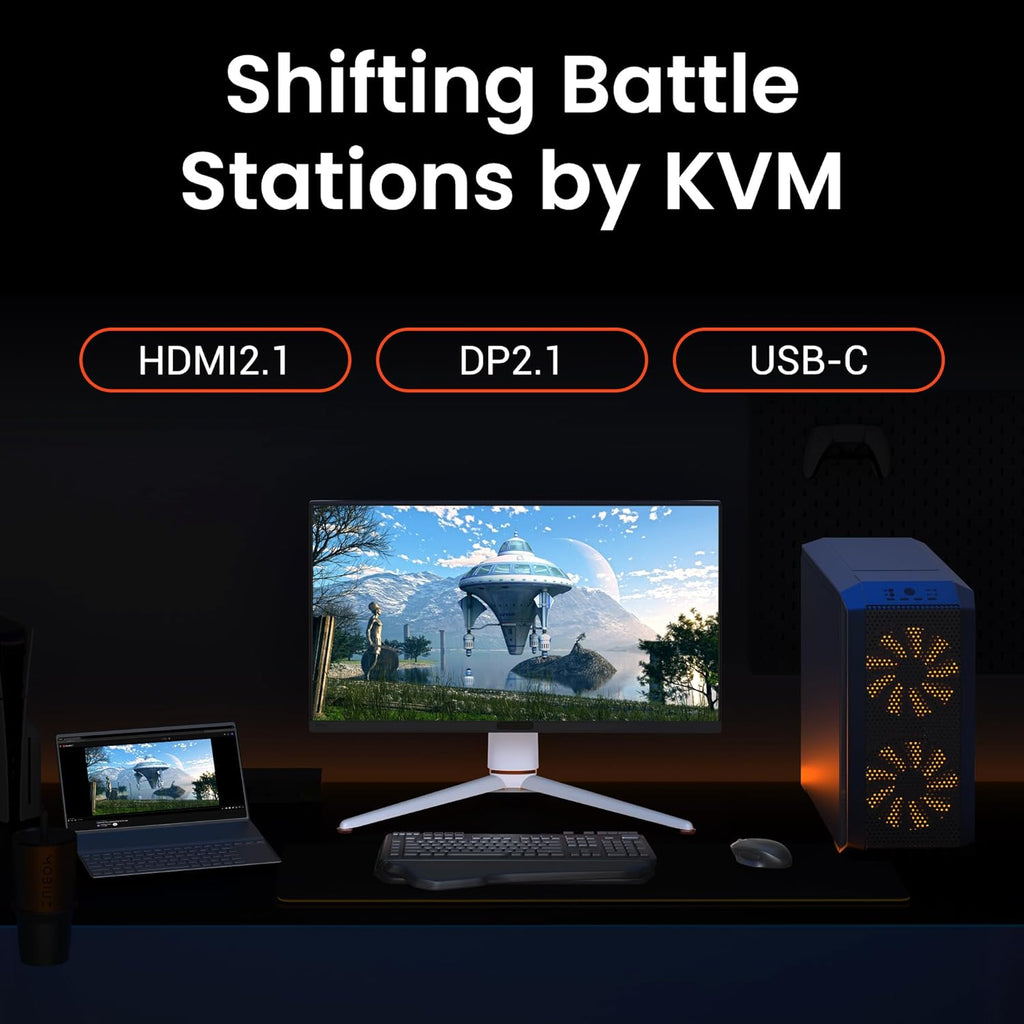 BenQ MOBIUZ EX321UX 32' 1152-zone Mini LED 4K eARC 144Hz 1ms DP2.1 Gaming Monitor, USB-C DisplayHDR 1000 Freesync Premium Pro KVM, Pixsoul Engine (Renewed)