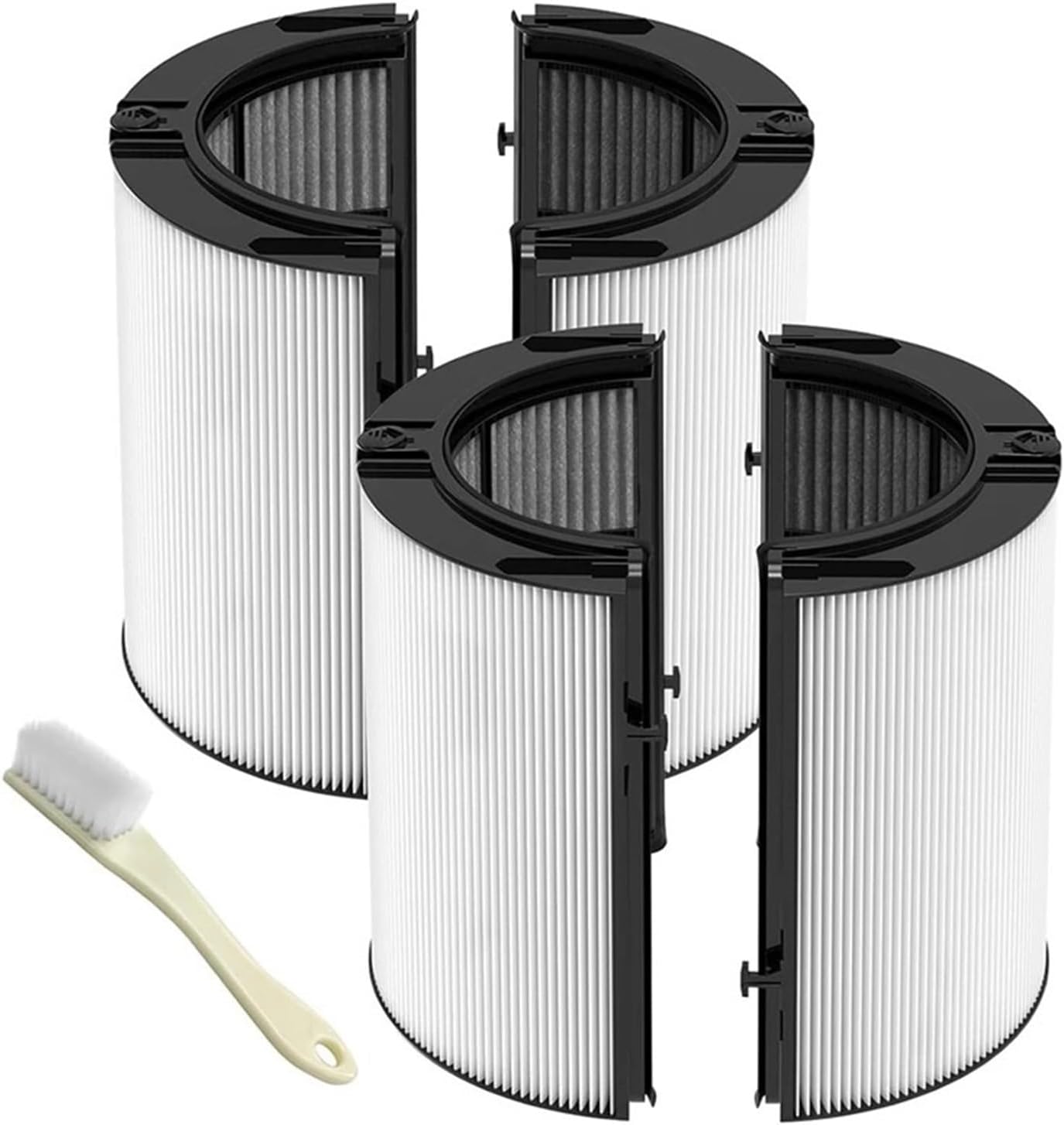 360° Combi 2-In-1 True + Carbon Replacement Filter，Compatible For Dyson TP10 HP10 HP09 TP09 HP07 TP07 TP06 HP06 Purifi-Er,Vacuum Cleaner Accessories