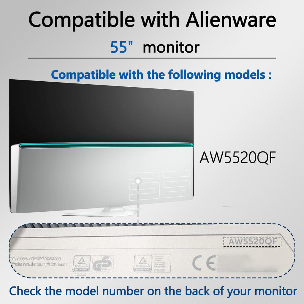 AW5520QF VESA Adapter Compatible with DELL Alienware 55' OLED Gaming Monitor (Fits AW5520QF)–200x200 to 200x300 VESA Mount Adapter Bracket