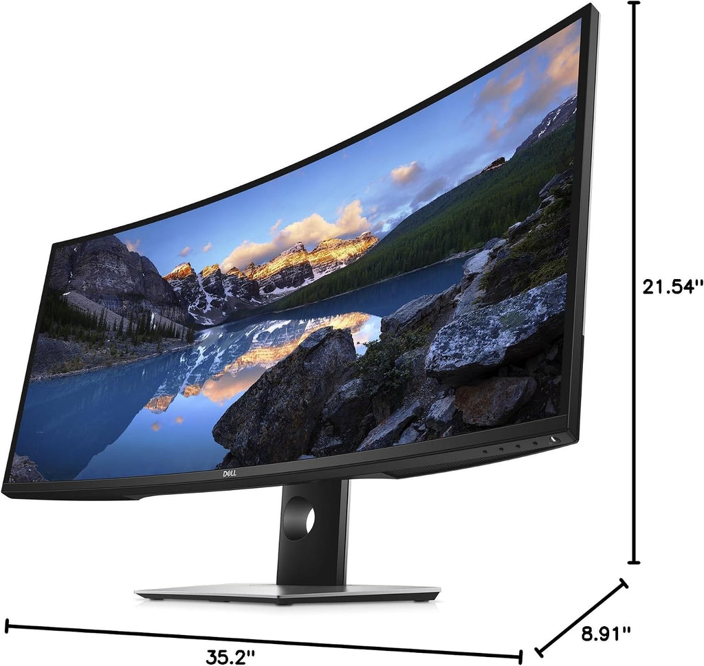 Dell U-Series 38' 4K UHD 1600p Ultra Wide Screen LED-Lit Monitor (U3818DW), Black