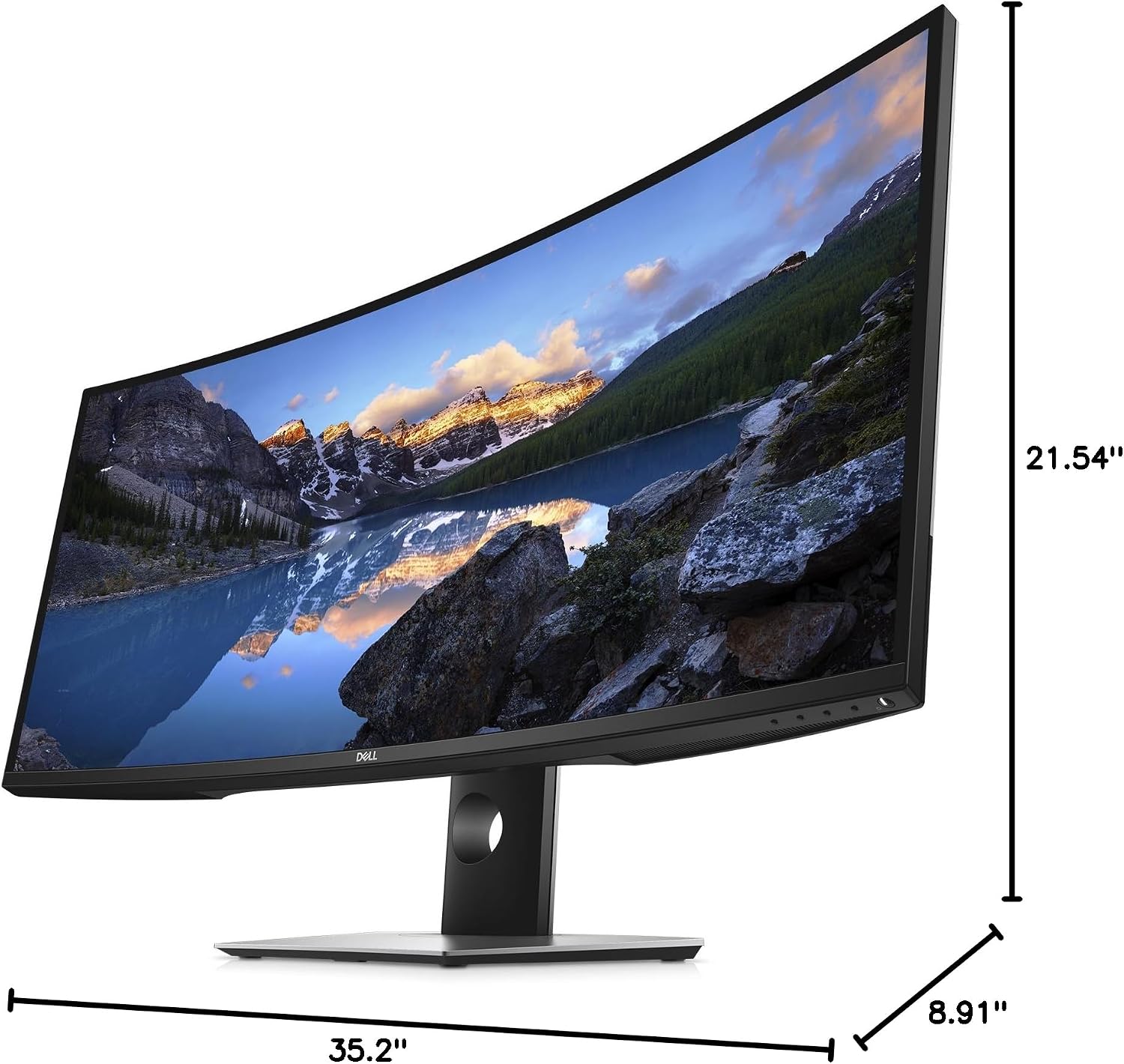 Dell U-Series 38' 4K UHD 1600p Ultra Wide Screen LED-Lit Monitor (U3818DW), Black