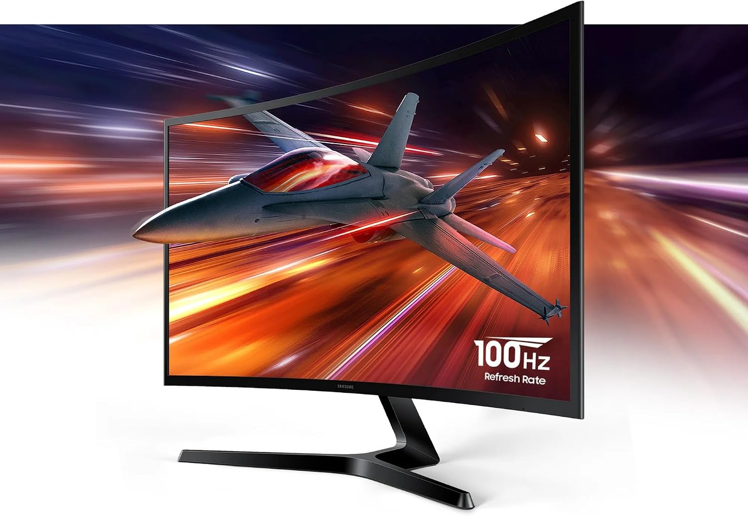 Samsung S3 Series 27' LED Curved Computer Monitor, 100Hz, 4ms, FHD(1920x1080), AMD FreeSync Monitor, HDMI, Black, with HDMI Cable