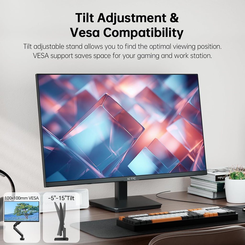 KTC 27 Inch 4K UHD Computer Monitor, IPS 3840×2160 Monitor with HDR400, DCI-P3 95%, 1.07 Billion Colors, HDMI DisplayPort, 60Hz PC Monitor, H27P27