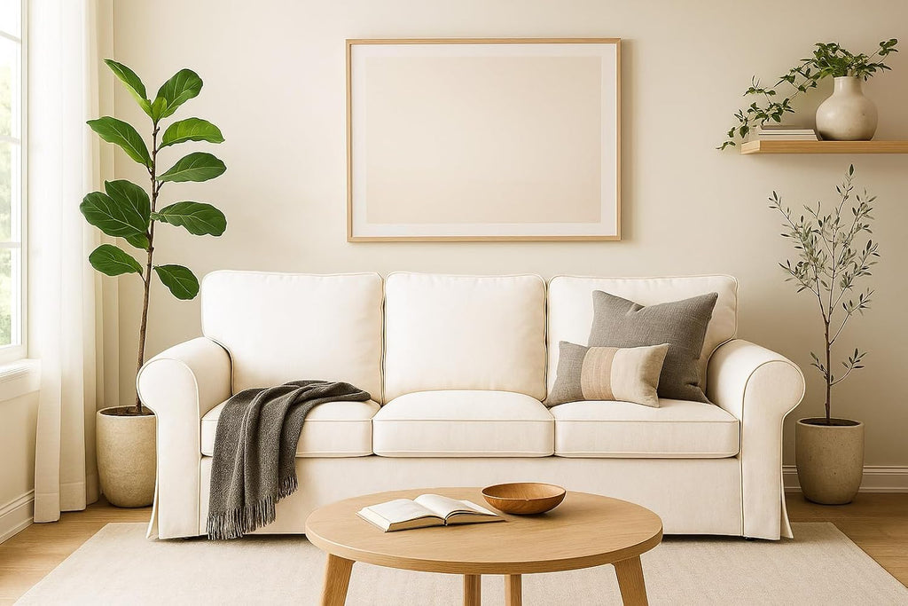 Ektorp Sofa Cover 3 Seat Replacement for IKEA Ektorp Sofa Cover, Ektorp Couch Cover, Ektorp Cover Only!(Daily Off White)